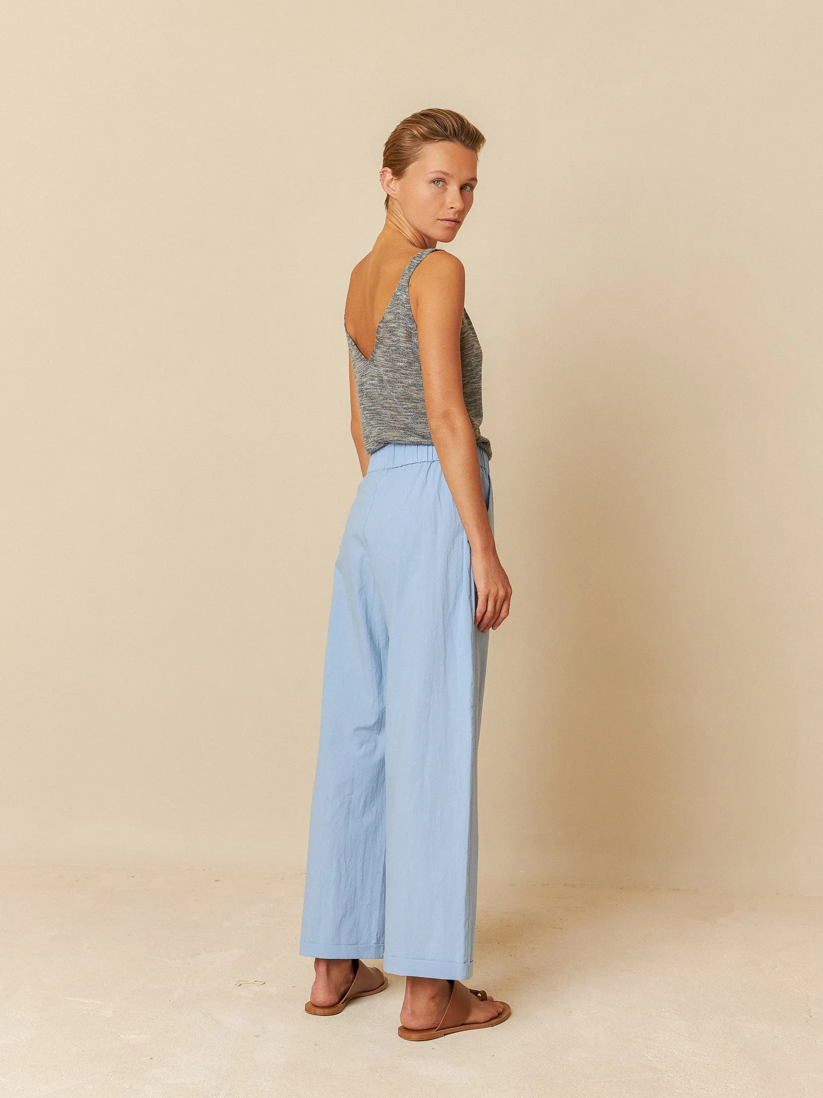 Poplin Crop Pants Sky sold by Ivalo.com product image thumbnail 2