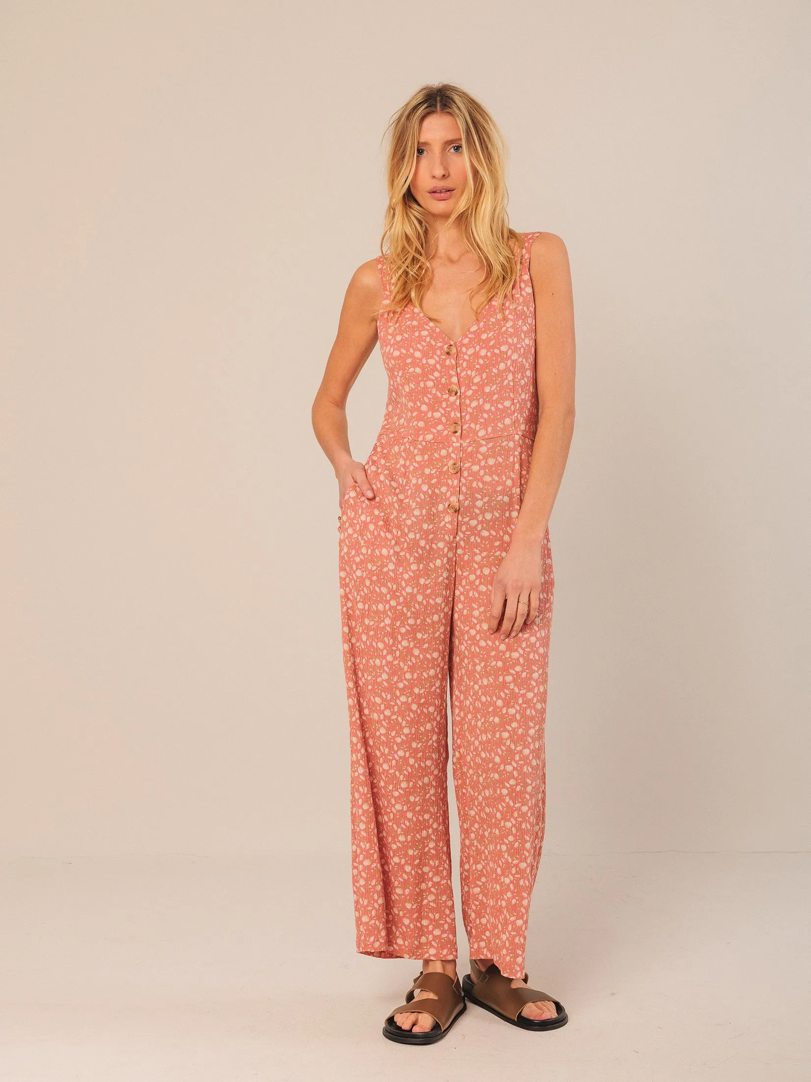 Viscose Crepe Jumpsuit Watermelon sold by Ivalo.com