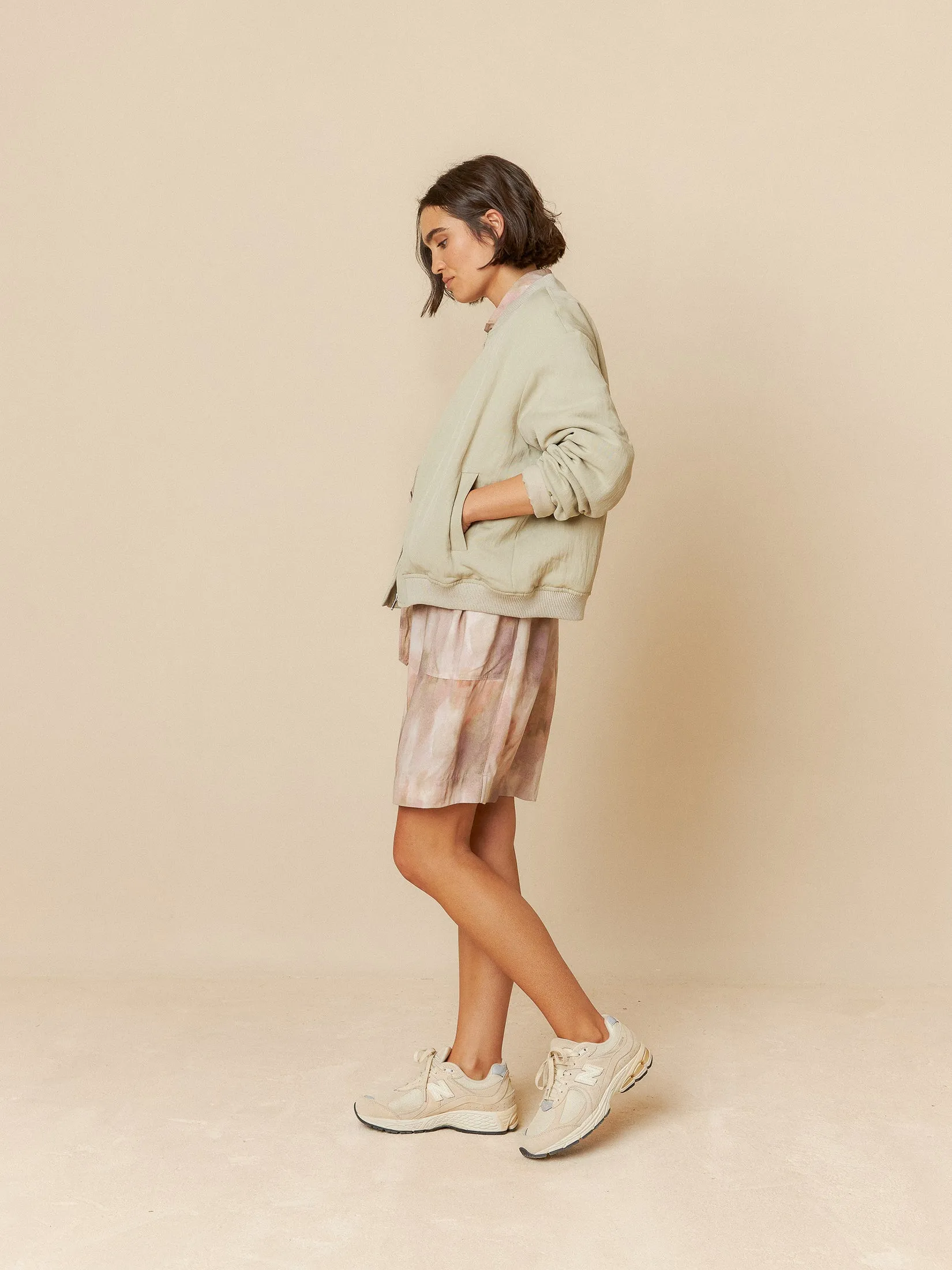 Satin Bomber Jacket Liquen sold by Ivalo.com