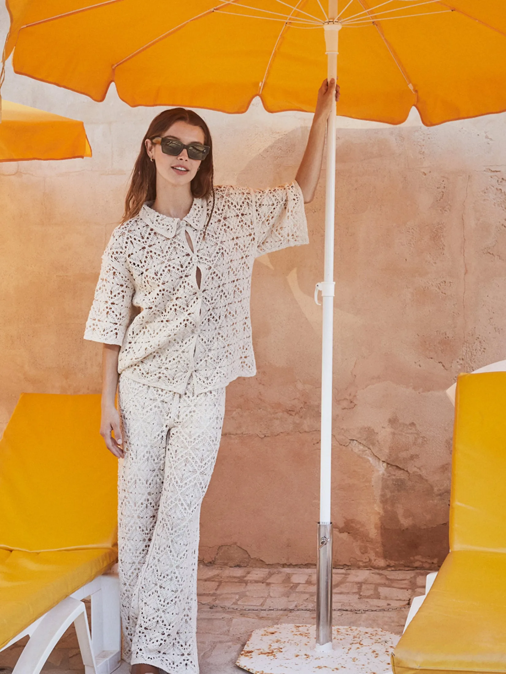 Short-Sleeved Crochet Jacket Ecru sold by Ivalo.com product image thumbnail 4