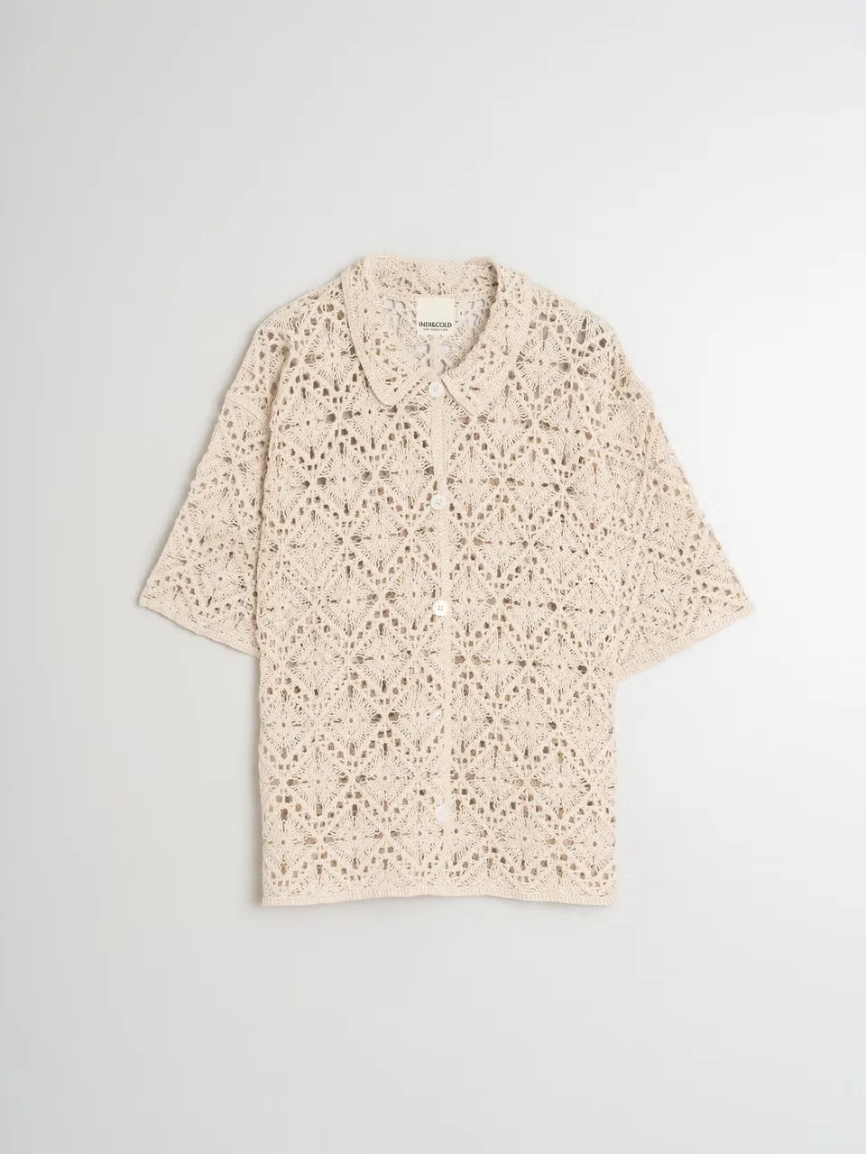 Short-Sleeved Crochet Jacket Ecru sold by Ivalo.com product image thumbnail 2