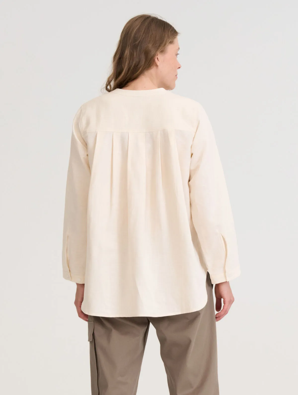 Amelia Linen Blend Shirt Birch sold by Ivalo.com product image thumbnail 2