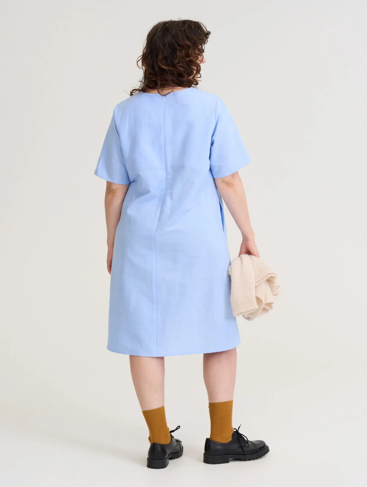 Leinikki Linen Blend Dress Light Blue sold by Ivalo.com product image thumbnail 2