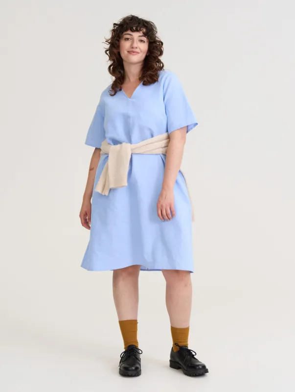Leinikki Linen Blend Dress Light Blue sold by Ivalo.com