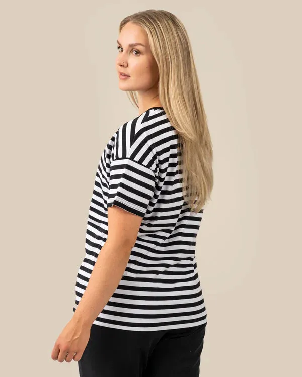 Muisto T-Shirt Black/White Stripe sold by Ivalo.com product image thumbnail 5