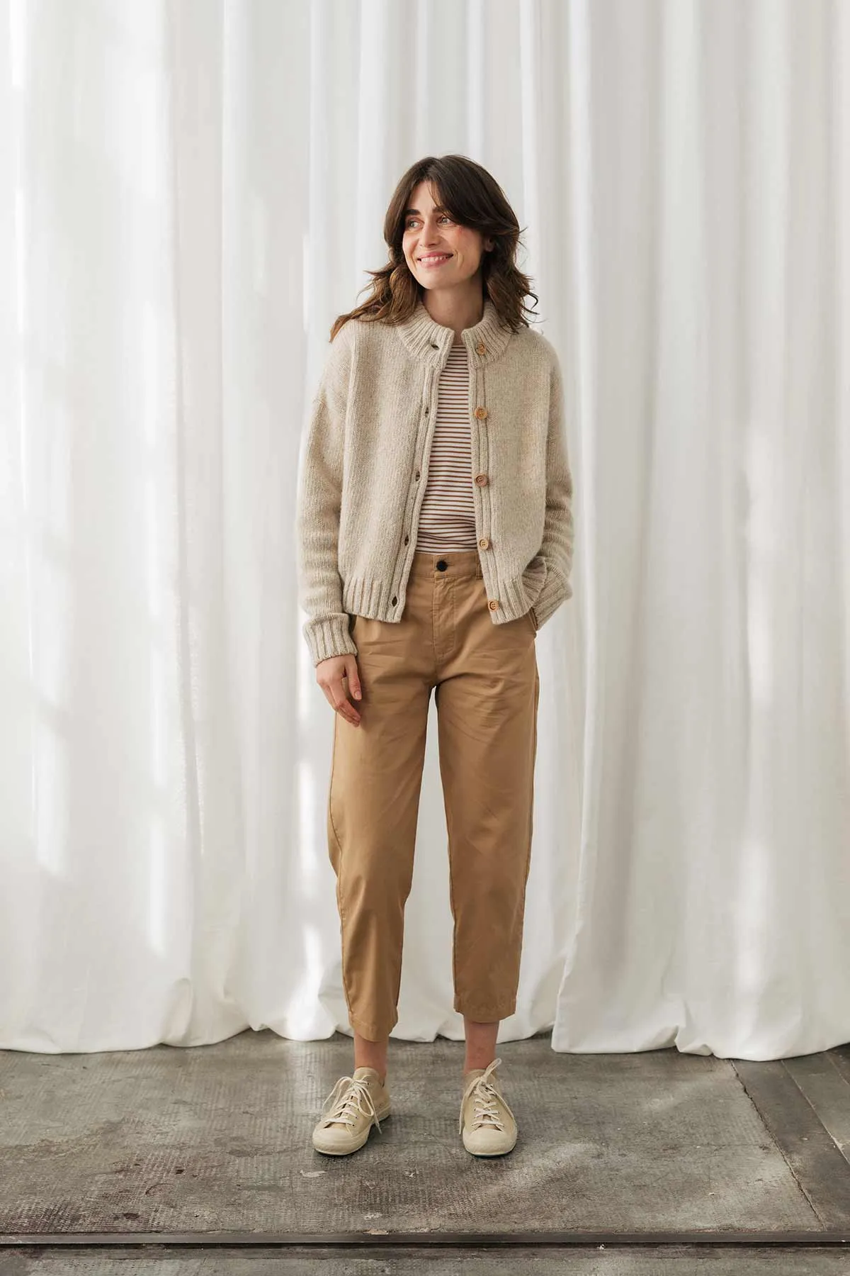 Bangor Merino Cardigan Beige sold by Ivalo.com product image thumbnail 4