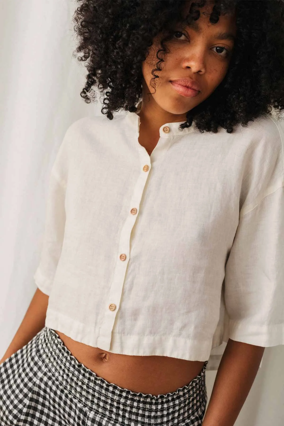 Sandon Shirt Off White sold by Ivalo.com