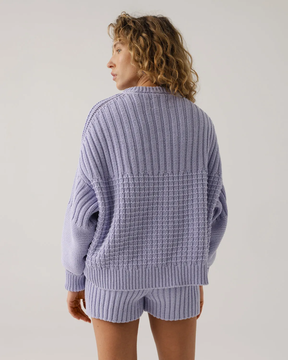 Delčia Cotton Sweater Lilac sold by Ivalo.com product image thumbnail 4