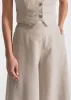 Women's Palazzo Linen Pants Beige sold by Ivalo.com