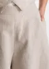 Women's Palazzo Linen Pants Beige sold by Ivalo.com