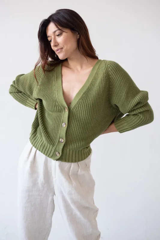 Golah Short Cardigan Green sold by Ivalo.com