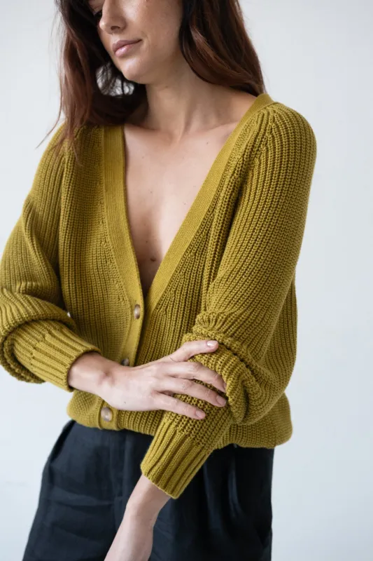 Golah Short Cardigan Mustard sold by Ivalo.com