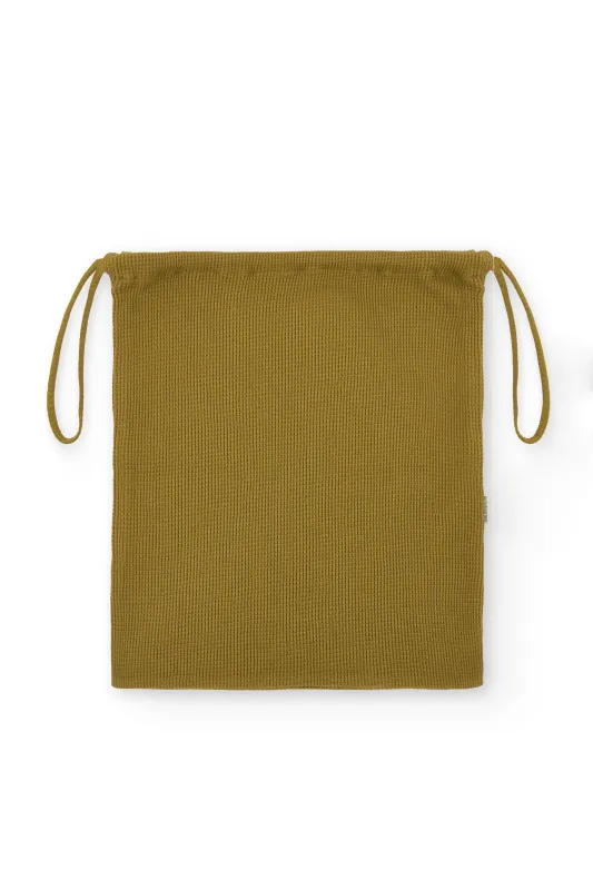 Multipurpose Waffle Pouch Bag Mustard sold by Ivalo.com