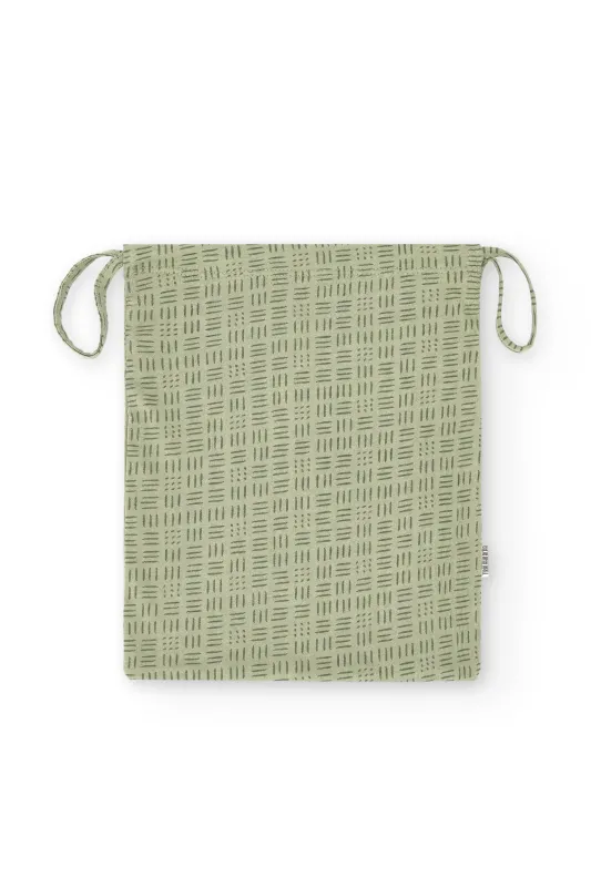 Multipurpose Organic Cotton Pouch Bag Green Wicker sold by Ivalo.com