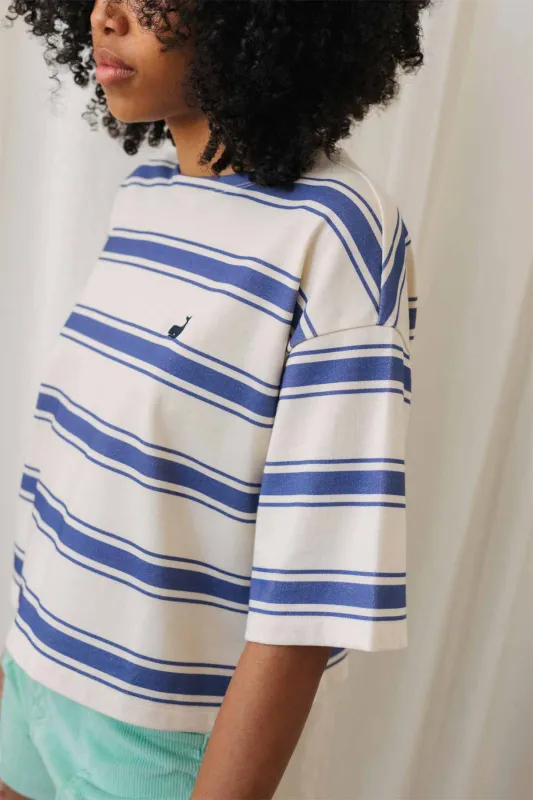 Fingal T-Shirt Cobalt Blue Stripes sold by Ivalo.com