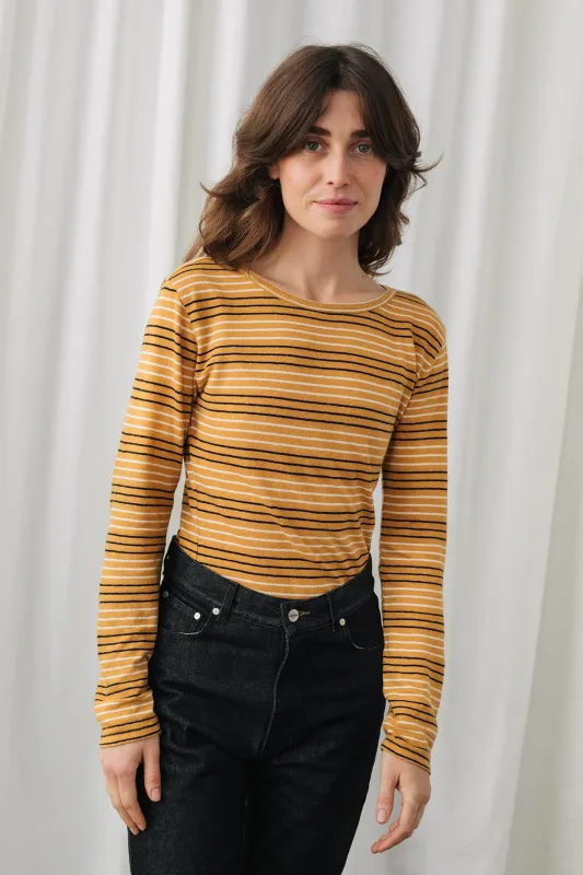 Leeve Top Mustard Stripes sold by Ivalo.com