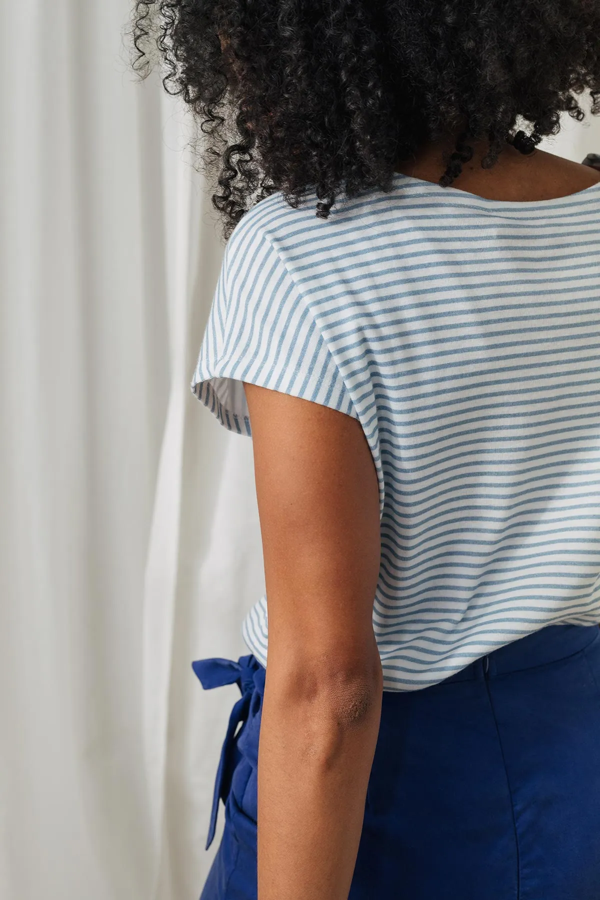 Livo Top Blue & Off White sold by Ivalo.com product image thumbnail 3