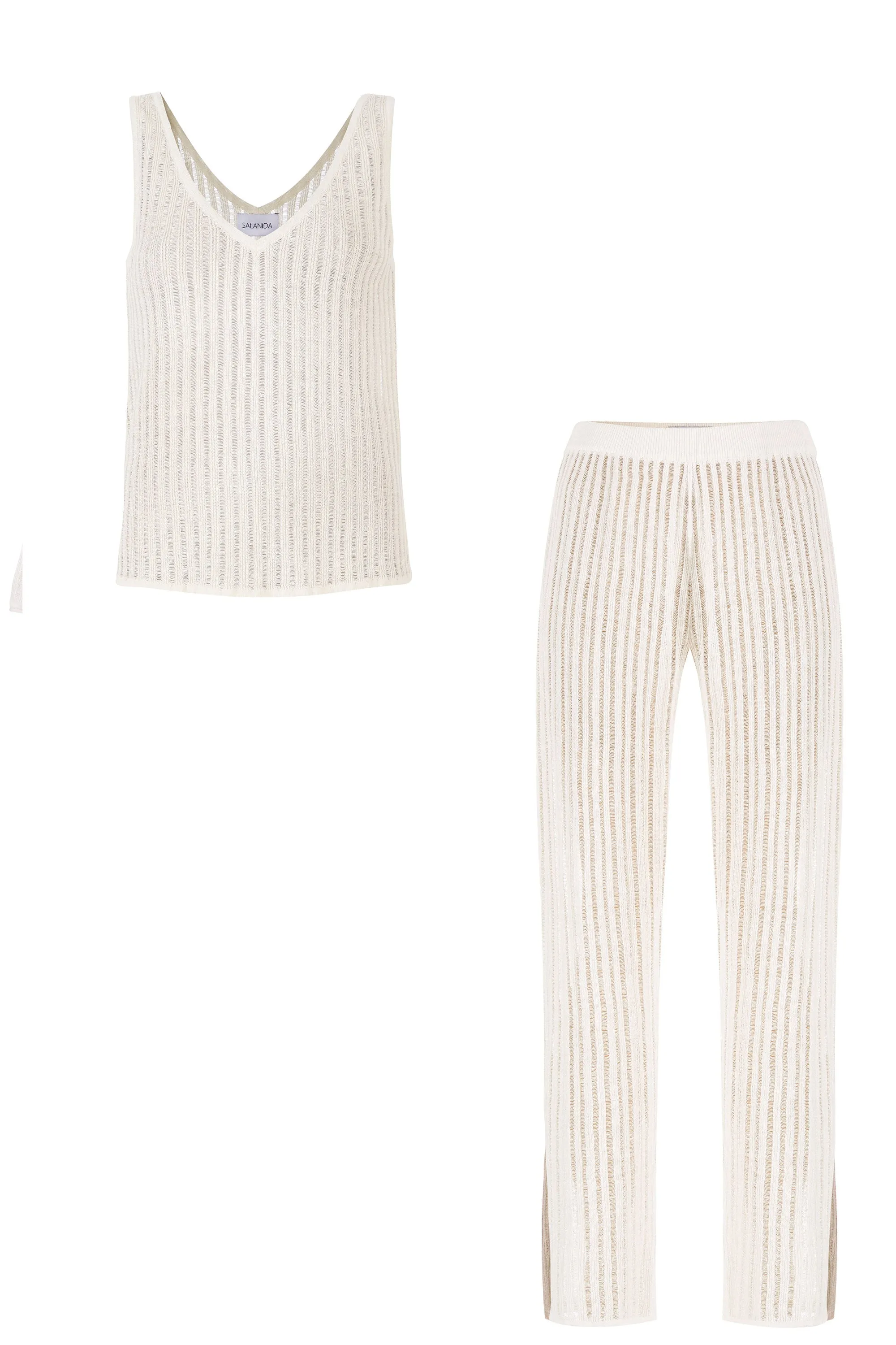 Sole & Caldo Linen Co-ord White sold by Ivalo.com product image thumbnail 2