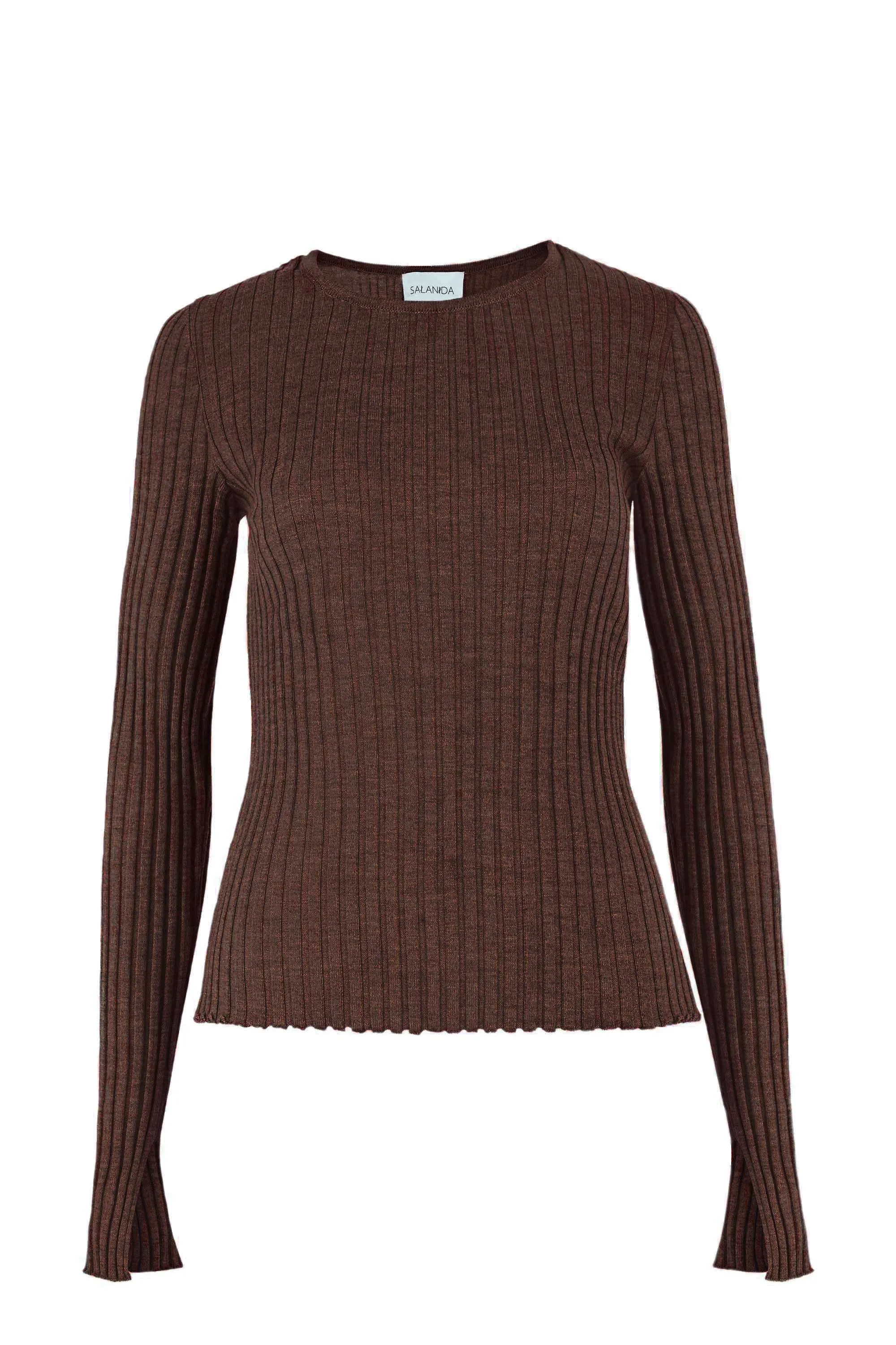 Brera Merino Long-Sleeve Top Chocolate sold by Ivalo.com
