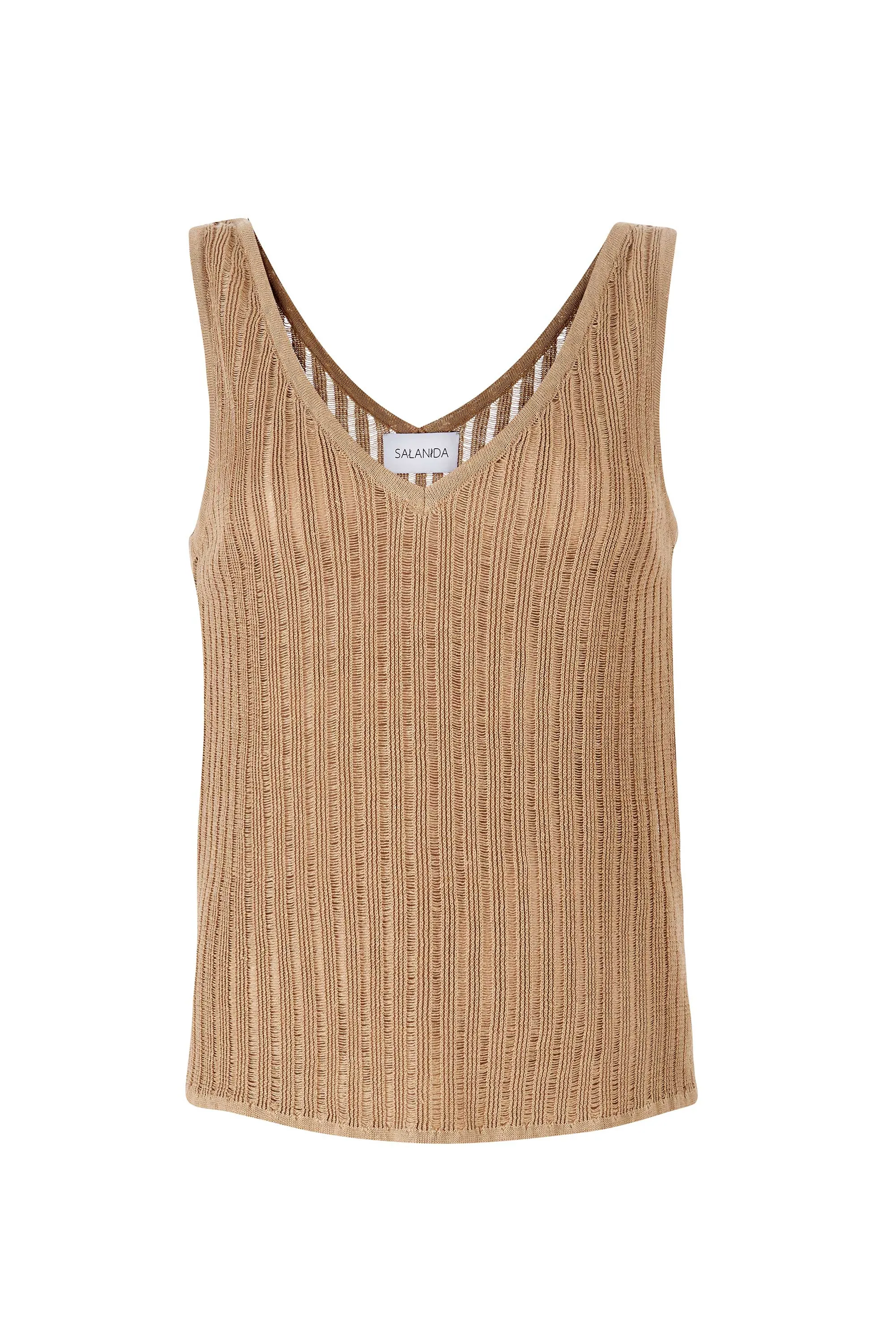 Caldo Linen Tank Top Sand sold by Ivalo.com product image thumbnail 2