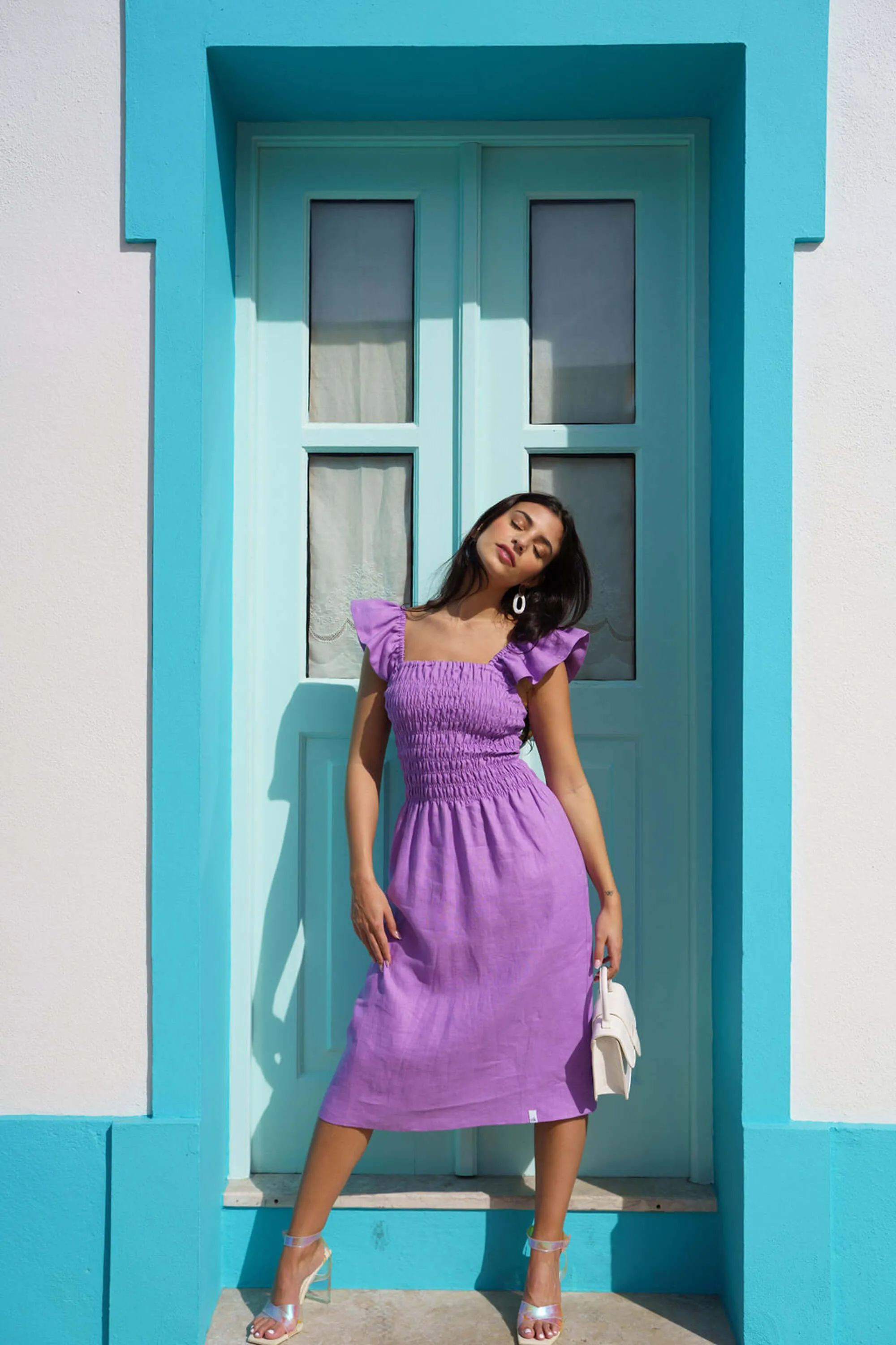 Ariela Linen Dress Iris sold by Ivalo.com product image thumbnail 3