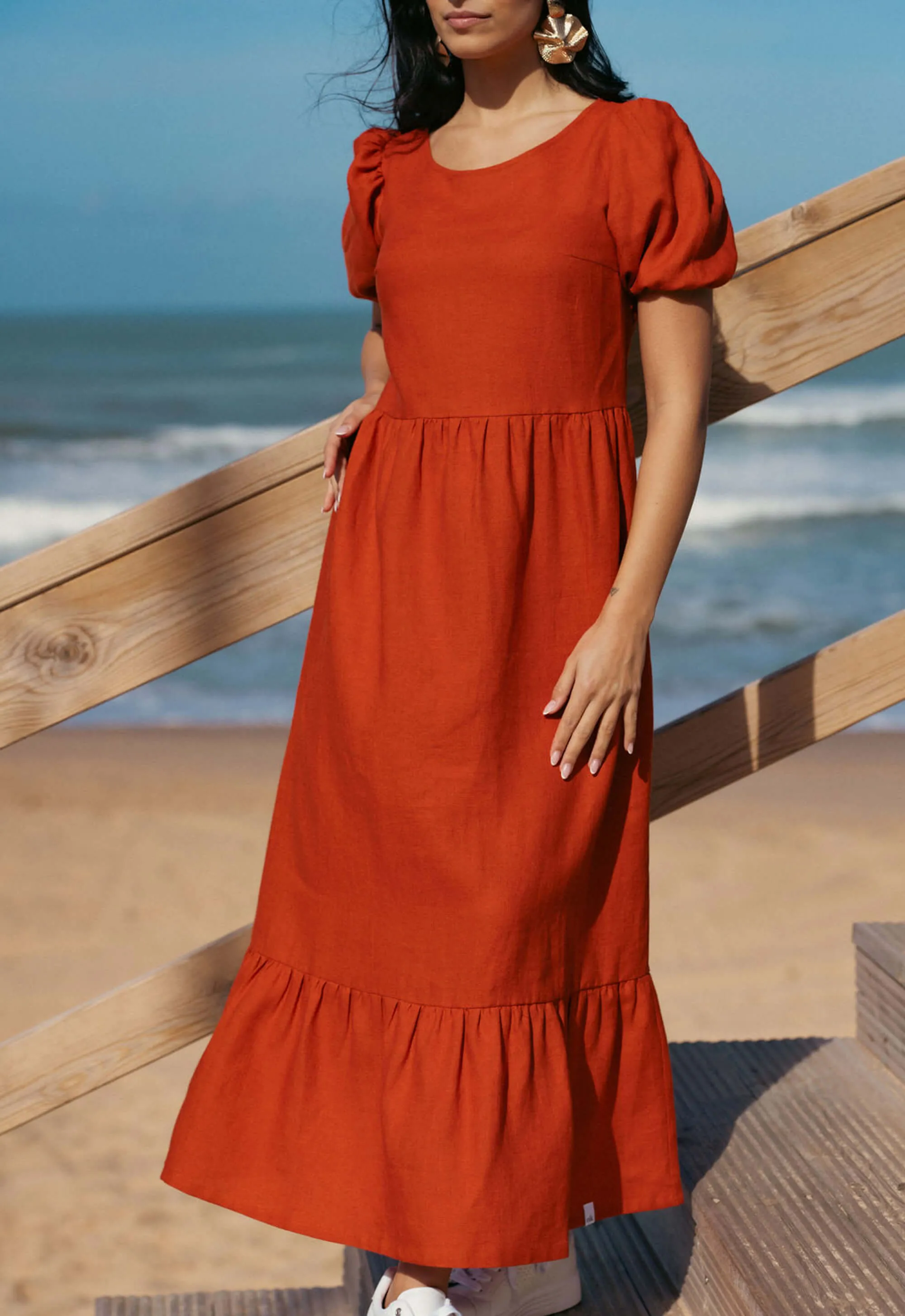 Astrid Dress Burnt Orange sold by Ivalo.com