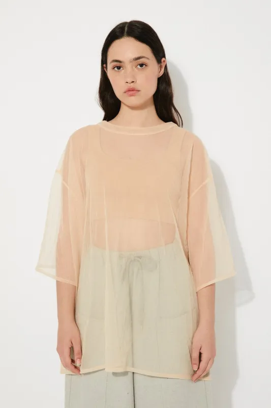 Eduli Sheer T-shirt Beige sold by Ivalo.com