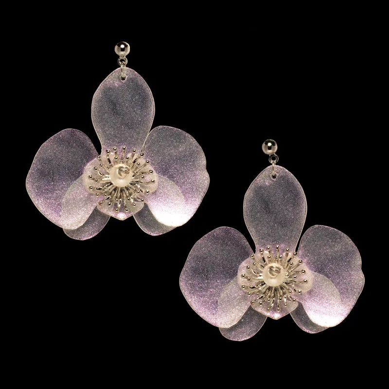 Butterfly Orchid Stud Earrings Stardust sold by Ivalo.com