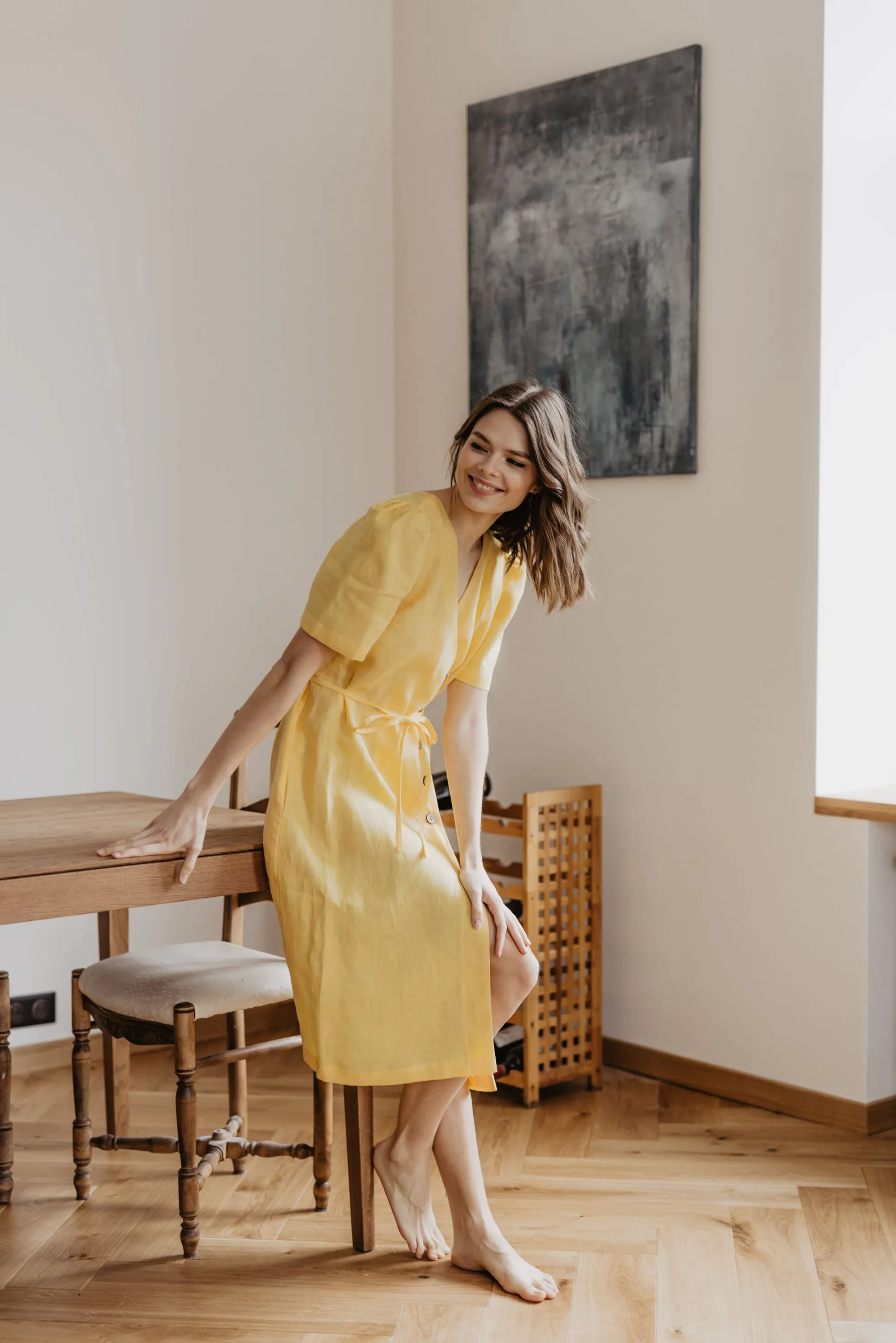 Smiltyne Linen Wrap Dress sold by Ivalo.com product image thumbnail 5