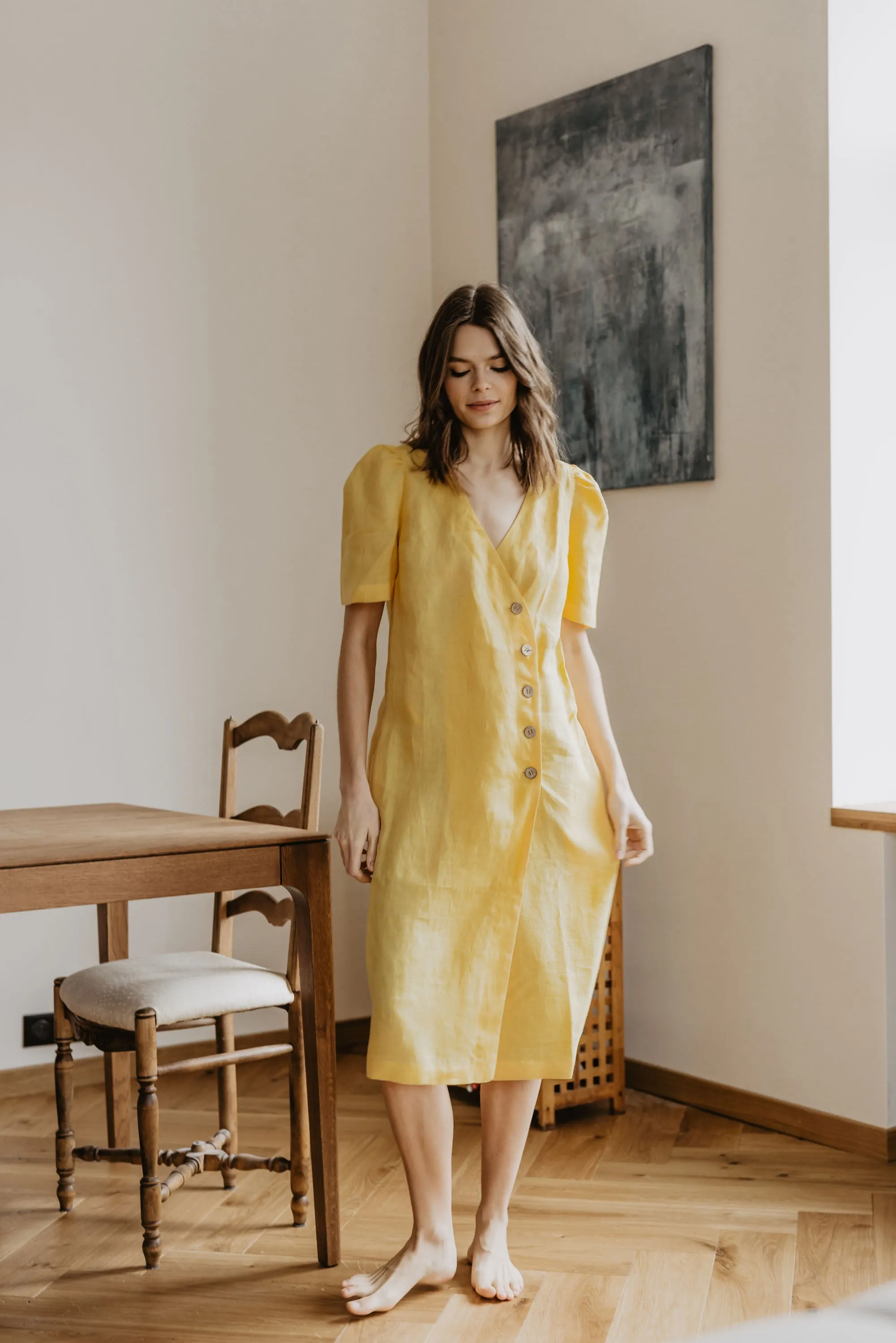 Smiltyne Linen Wrap Dress sold by Ivalo.com product image thumbnail 3