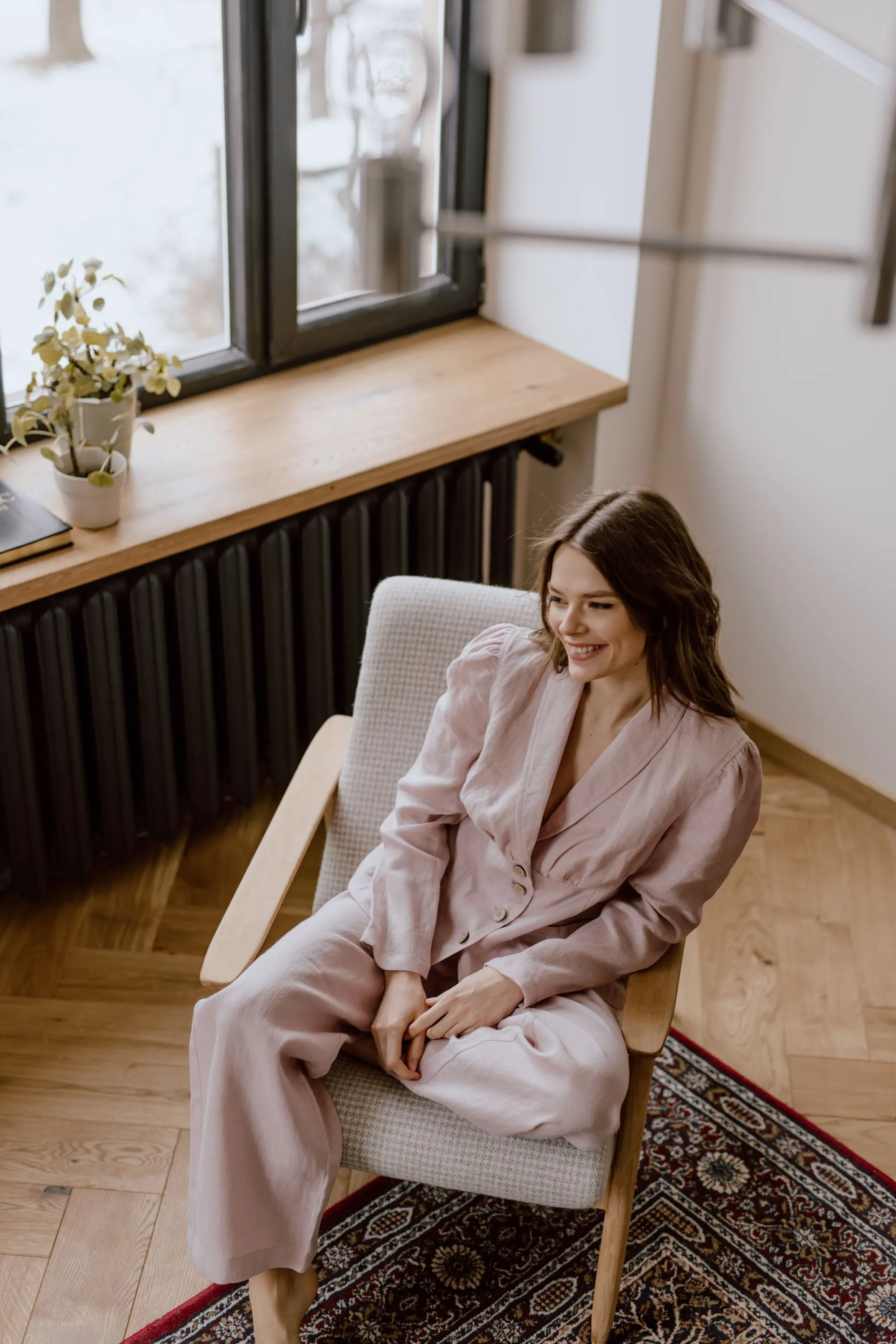 Neringa Fitted Linen Blazer sold by Ivalo.com product image thumbnail 4