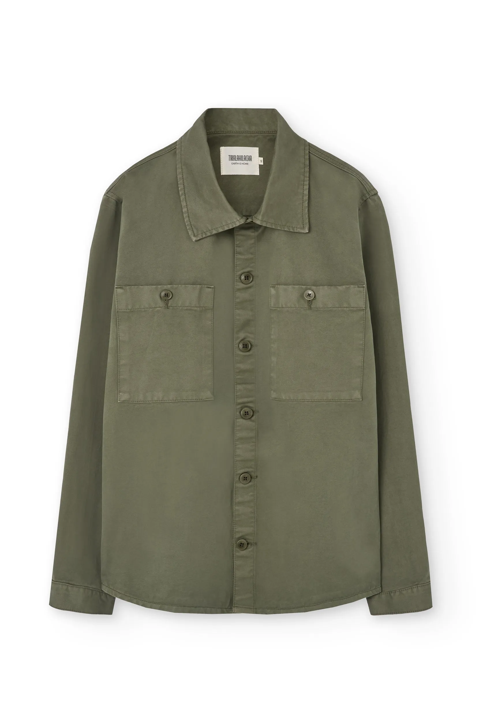 Men's Helmut Organic Cotton Worker Overshirt Green sold by Ivalo.com product image thumbnail 5