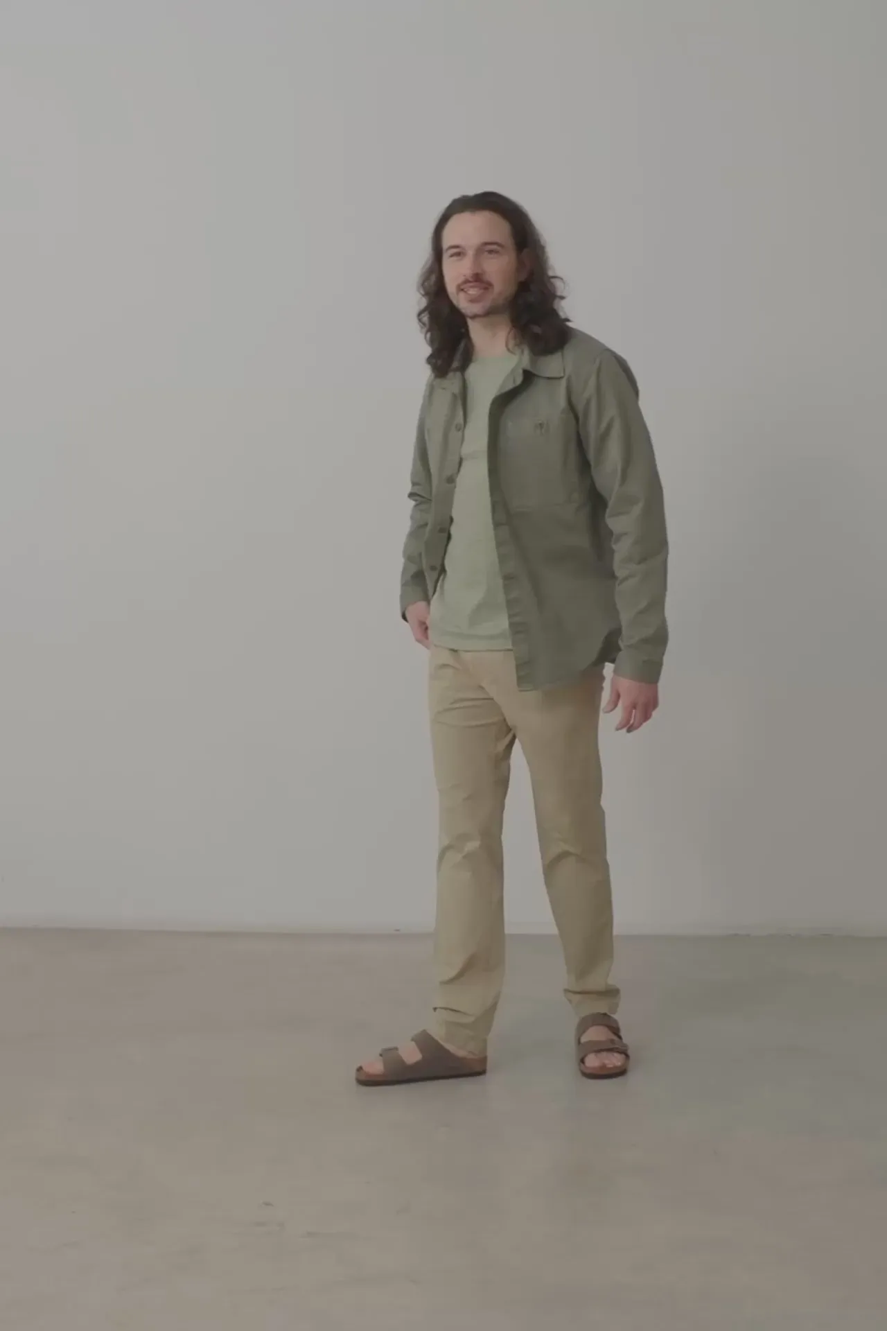 Men's Helmut Organic Cotton Worker Overshirt Green sold by Ivalo.com product image thumbnail 4