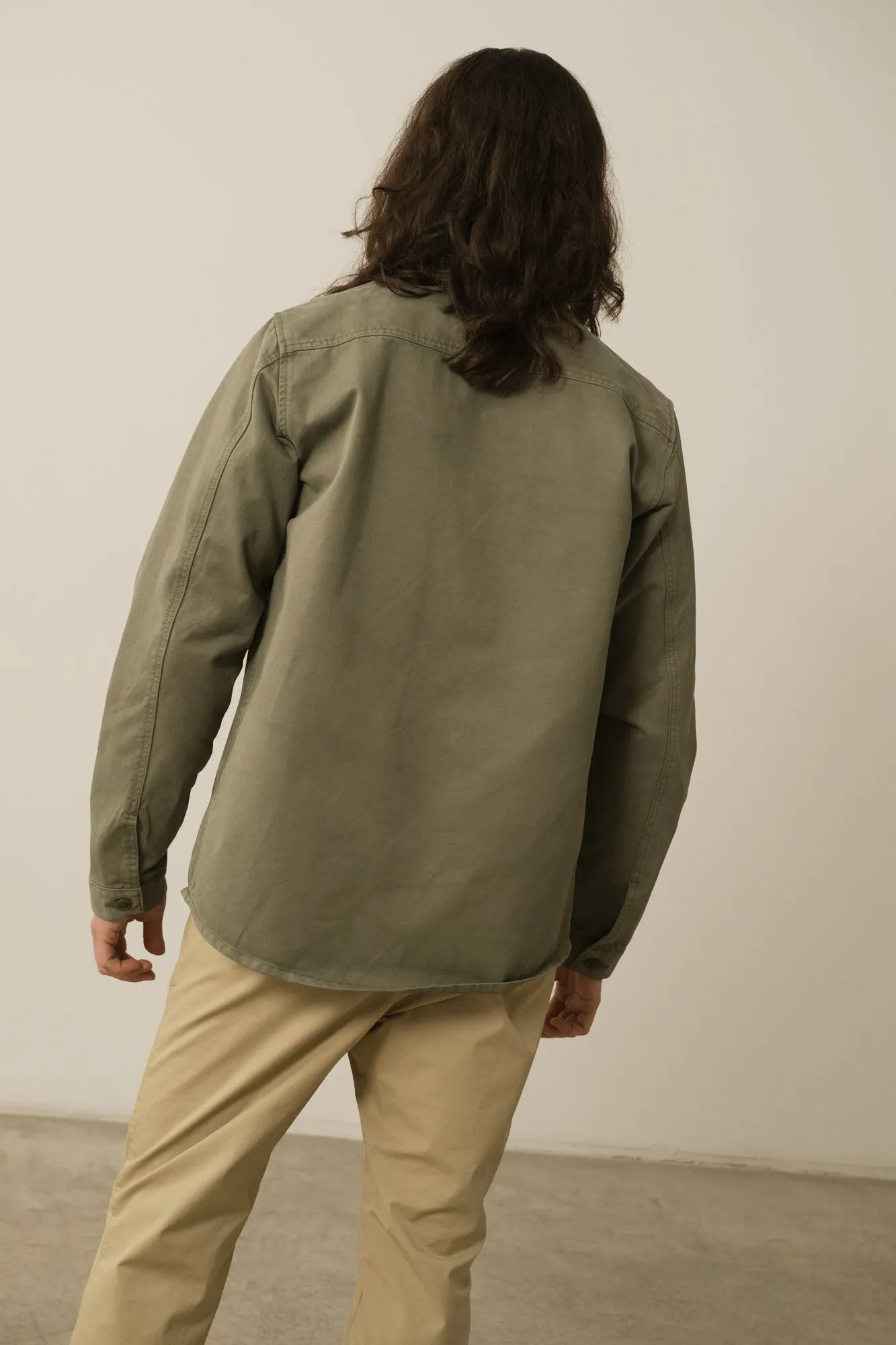 Men's Helmut Organic Cotton Worker Overshirt Green sold by Ivalo.com product image thumbnail 2