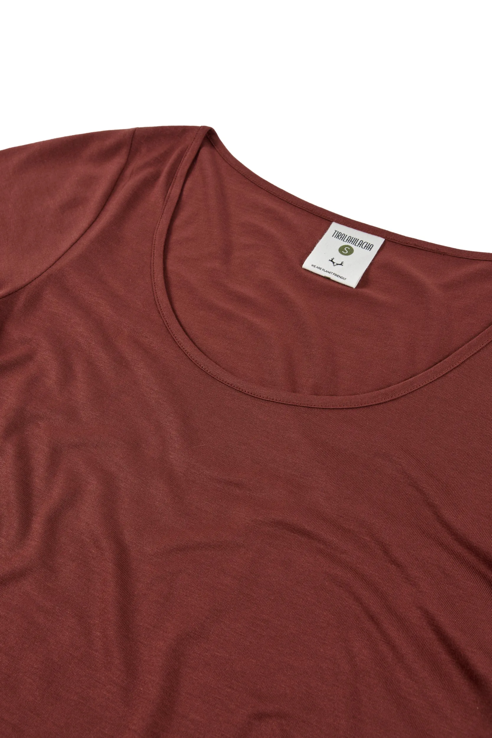 Hilda Short Sleeved Tencel T-Shirt Red sold by Ivalo.com product image thumbnail 3