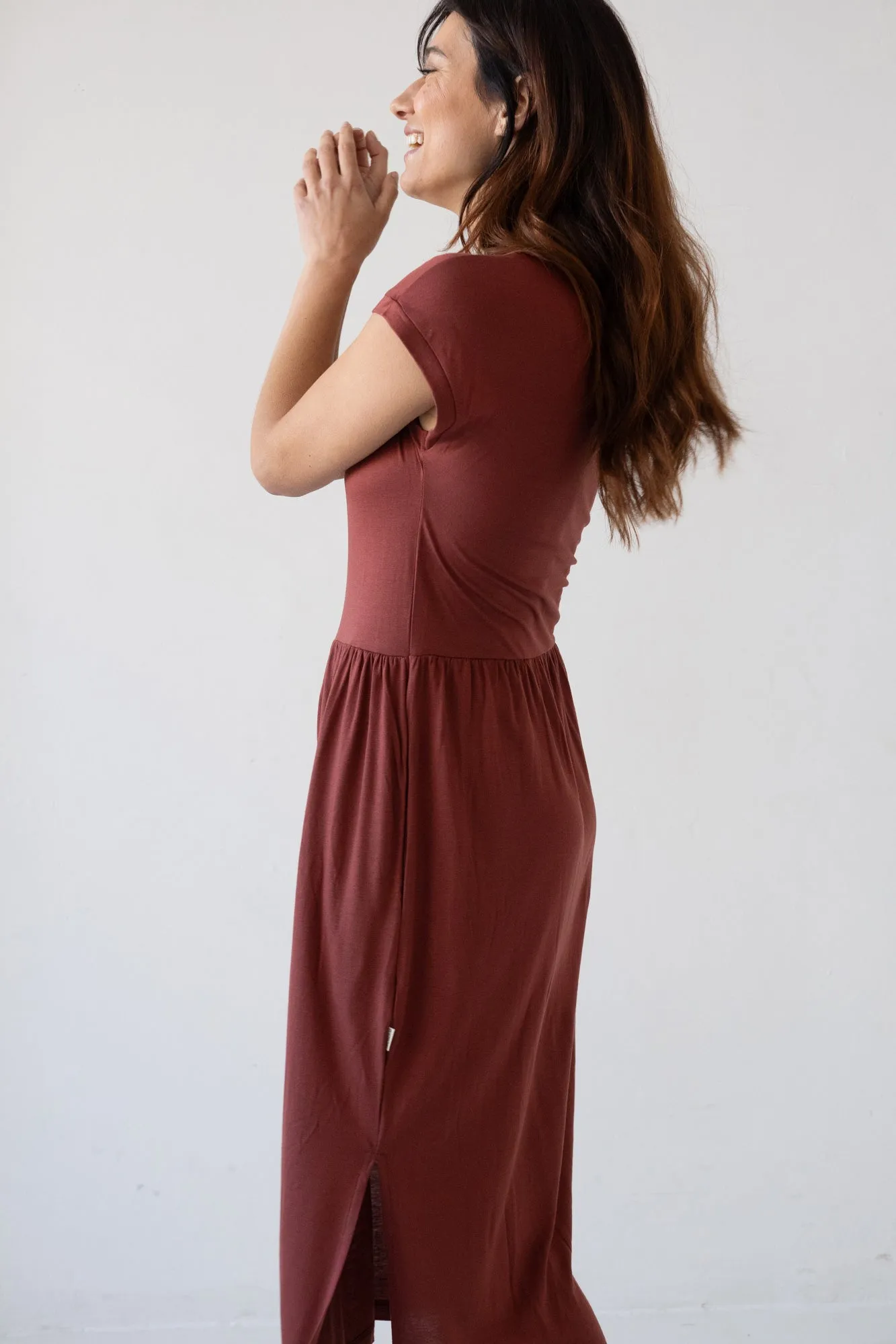 Hanna Tencel Long Dress Red sold by Ivalo.com product image thumbnail 2