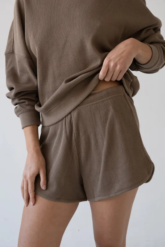 Haiku Waffle Shorts Brown sold by Ivalo.com