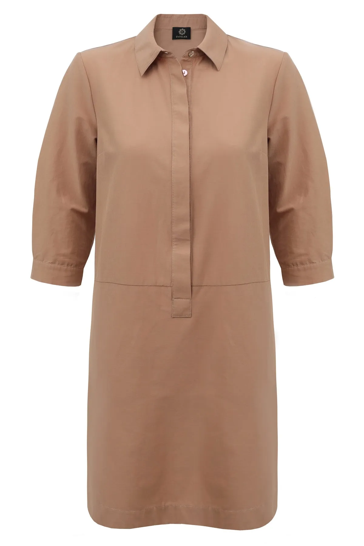 Midi Shirt Dress Caramel sold by Ivalo.com product image thumbnail 3