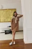 Midi Shirt Dress Caramel sold by Ivalo.com