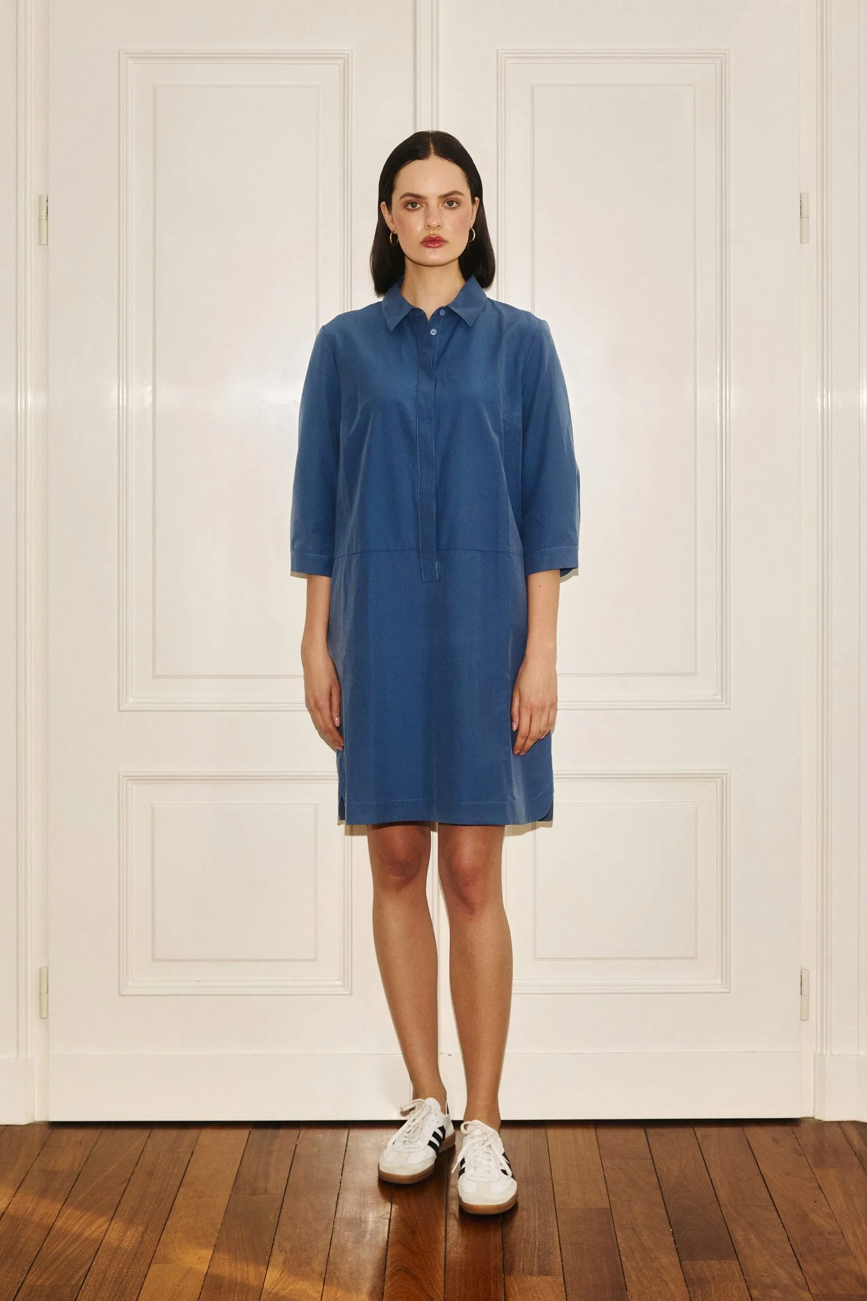 Midi Shirt Dress Blue sold by Ivalo.com
