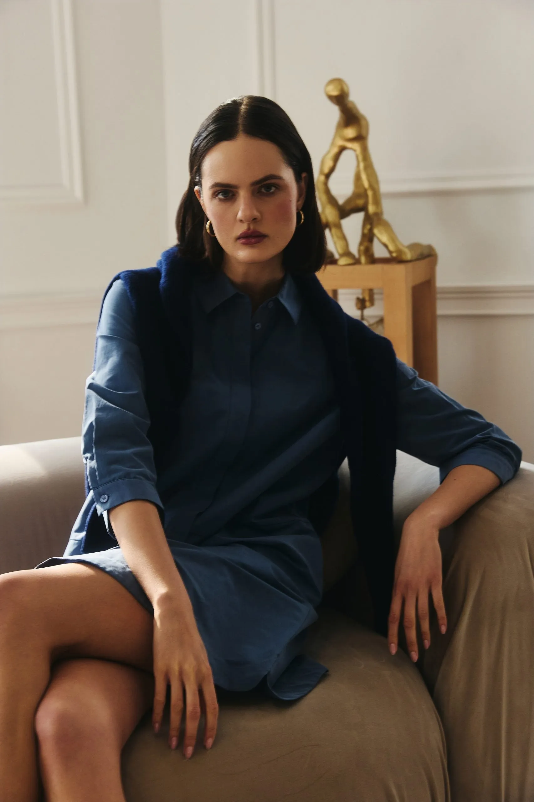 Midi Shirt Dress Blue sold by Ivalo.com product image thumbnail 4