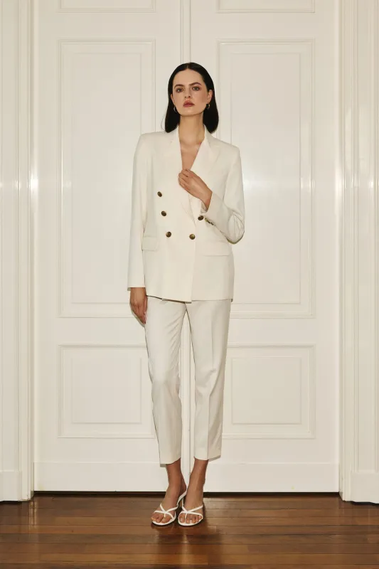 Double-Breasted Blazer Ecru sold by Ivalo.com