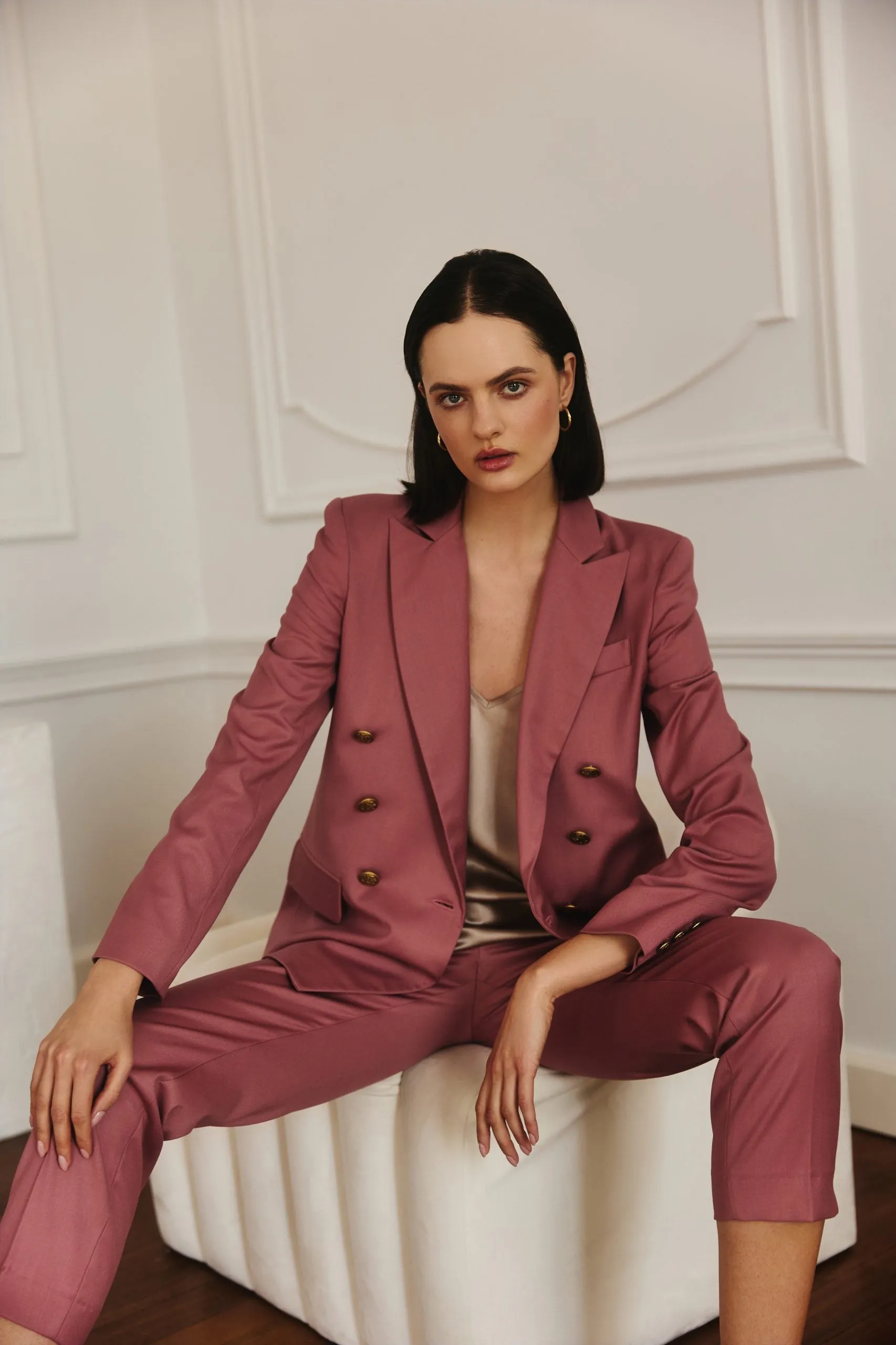 Double-Breasted Blazer Dusty Pink sold by Ivalo.com product image thumbnail 4