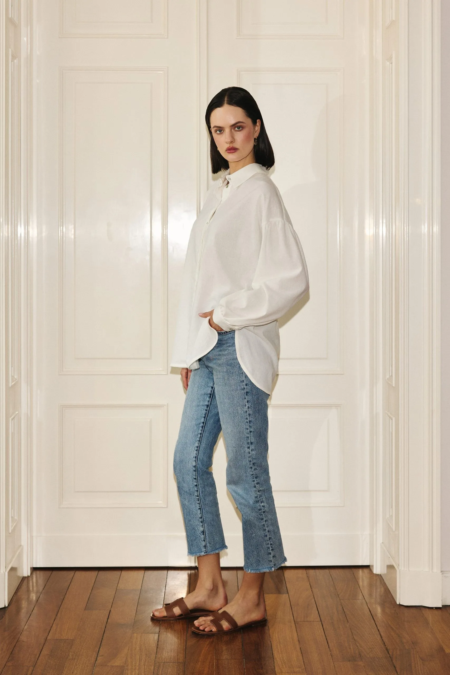 Summer Linen Shirt Off White sold by Ivalo.com