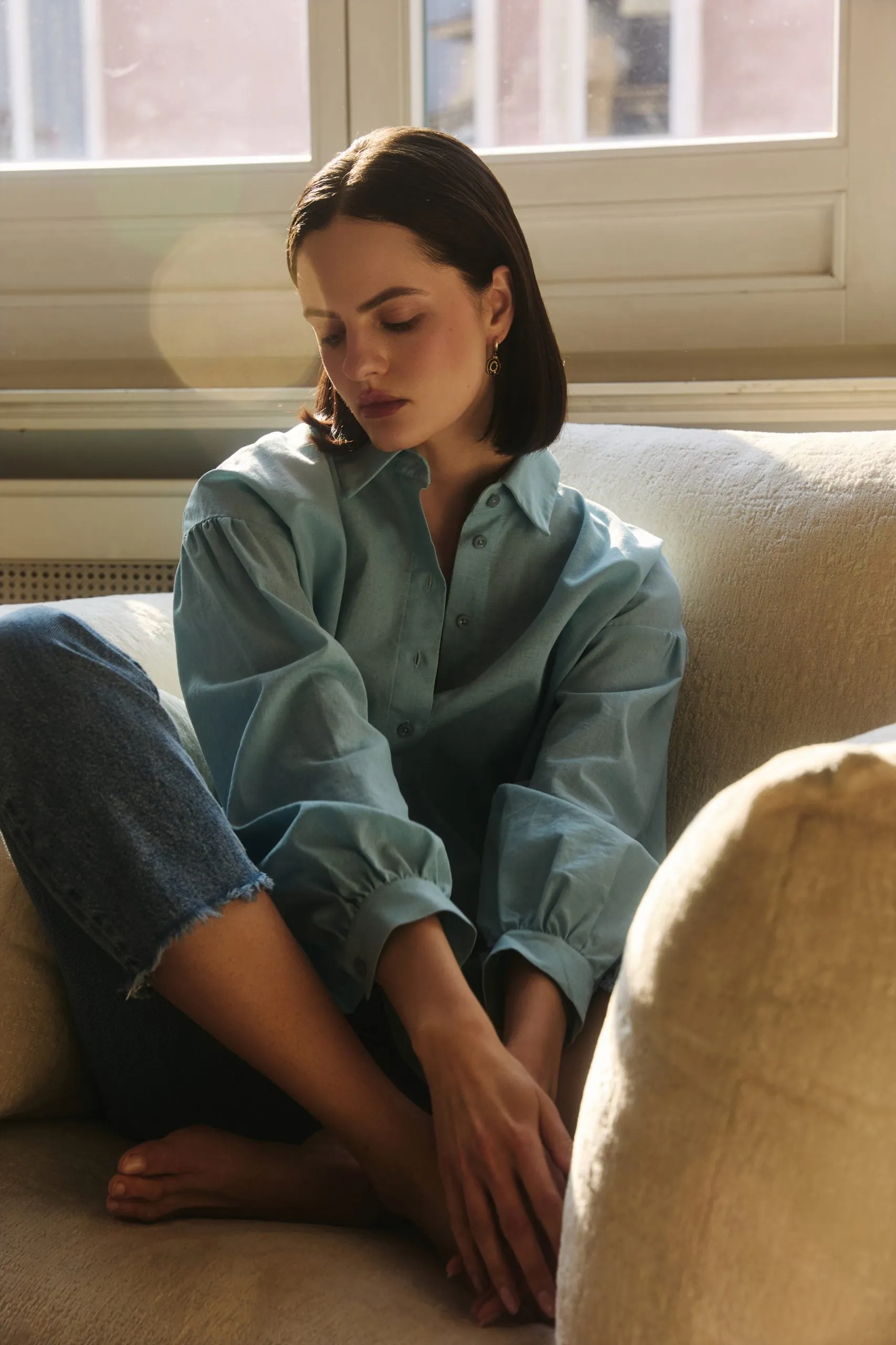 Summer Linen Shirt Pale Blue sold by Ivalo.com product image thumbnail 5