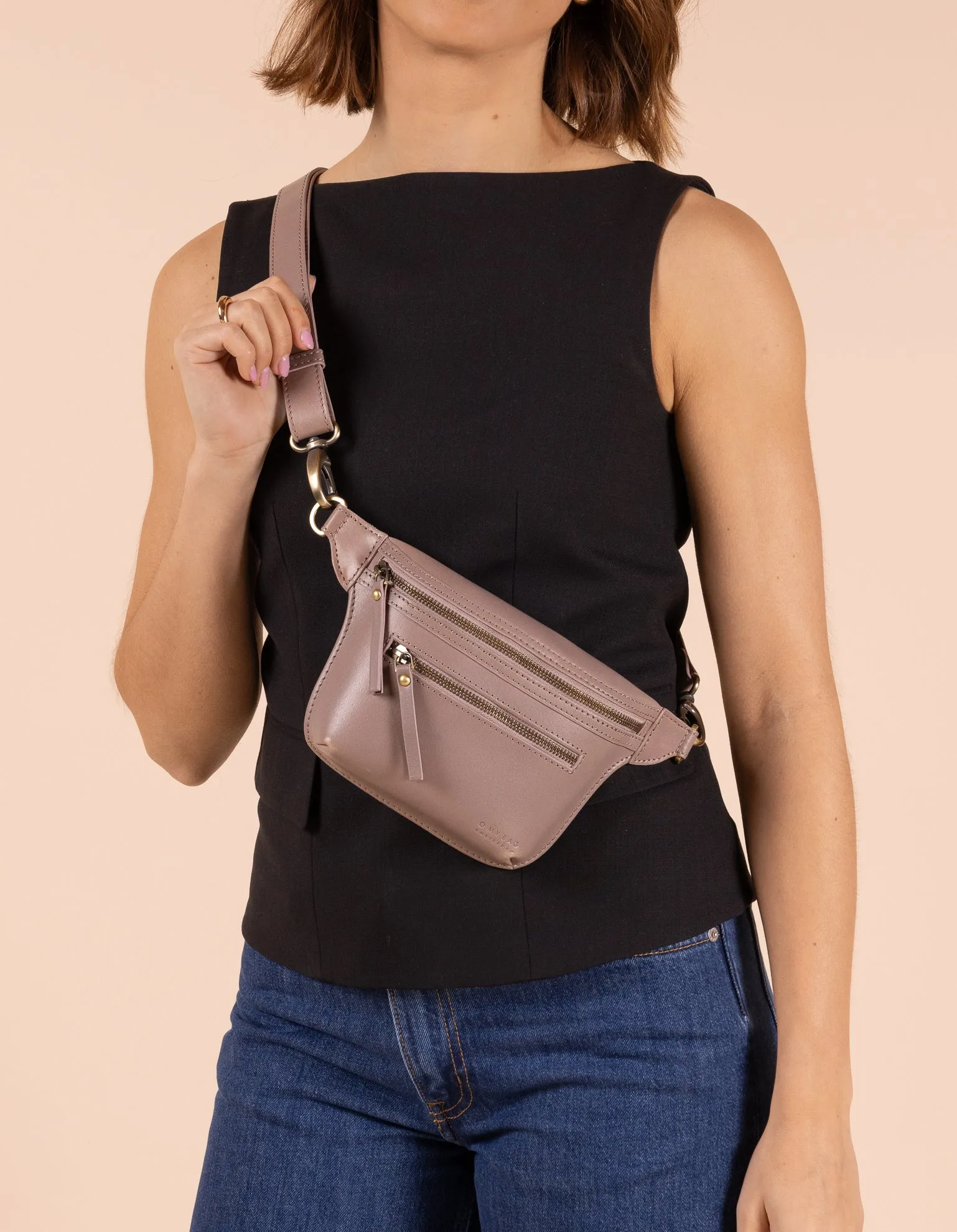 Beck's Bum Bag Classic Leather Pale Mauve sold by Ivalo.com product image thumbnail 2