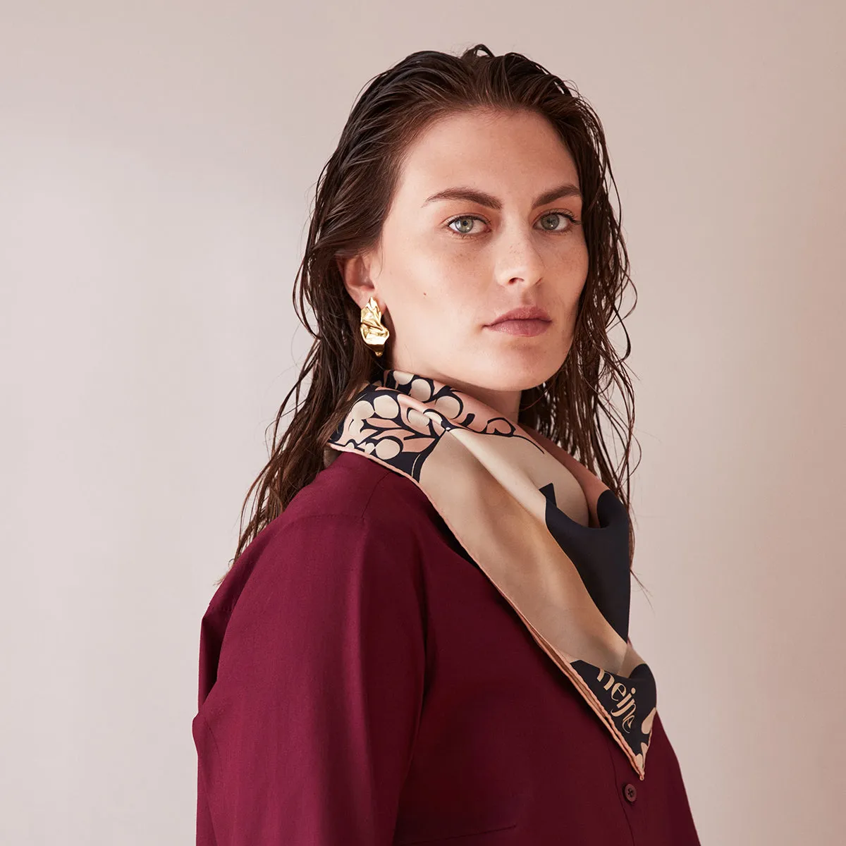 Silk Scarf Japan Print sold by Ivalo.com