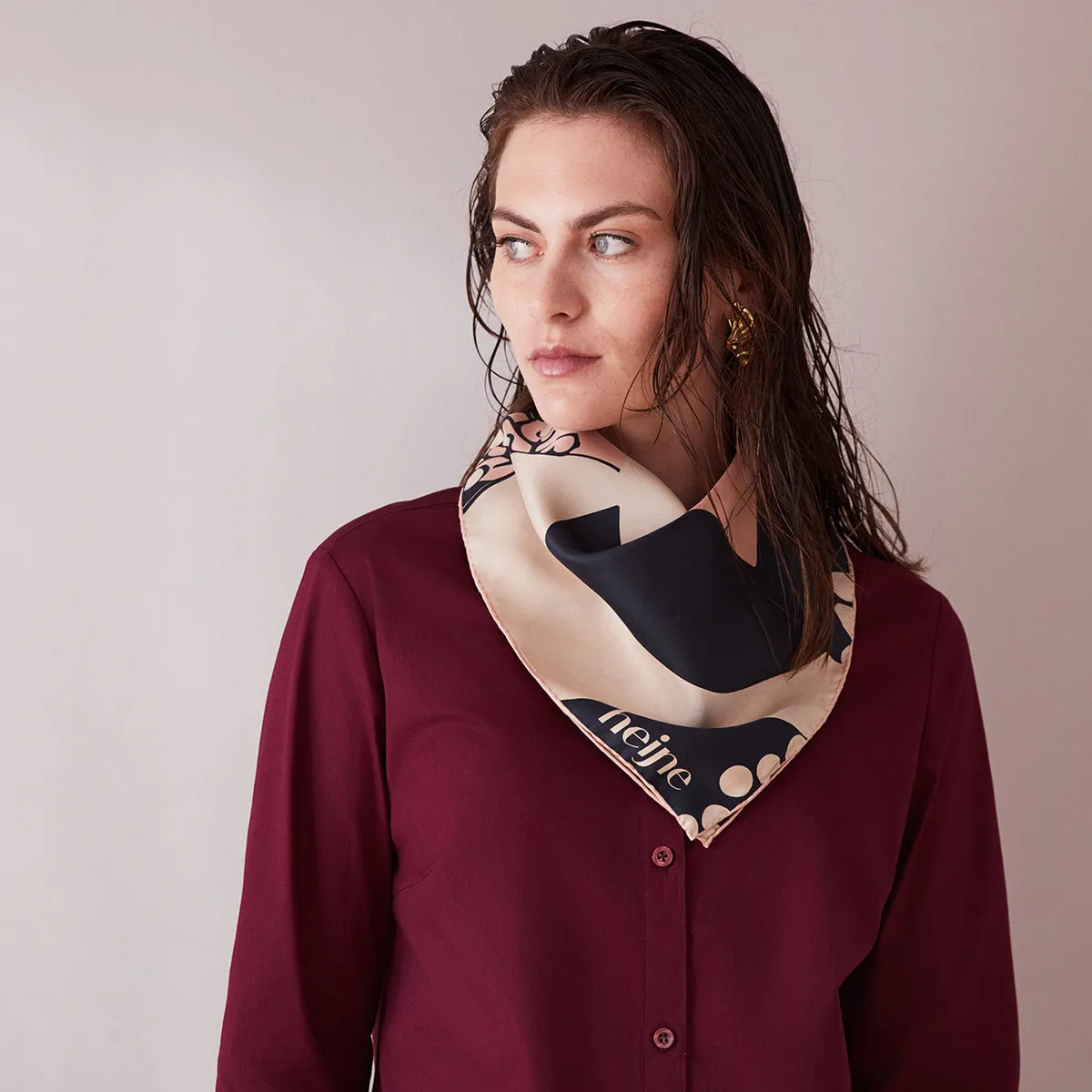 Silk Scarf Japan Print sold by Ivalo.com product image thumbnail 4