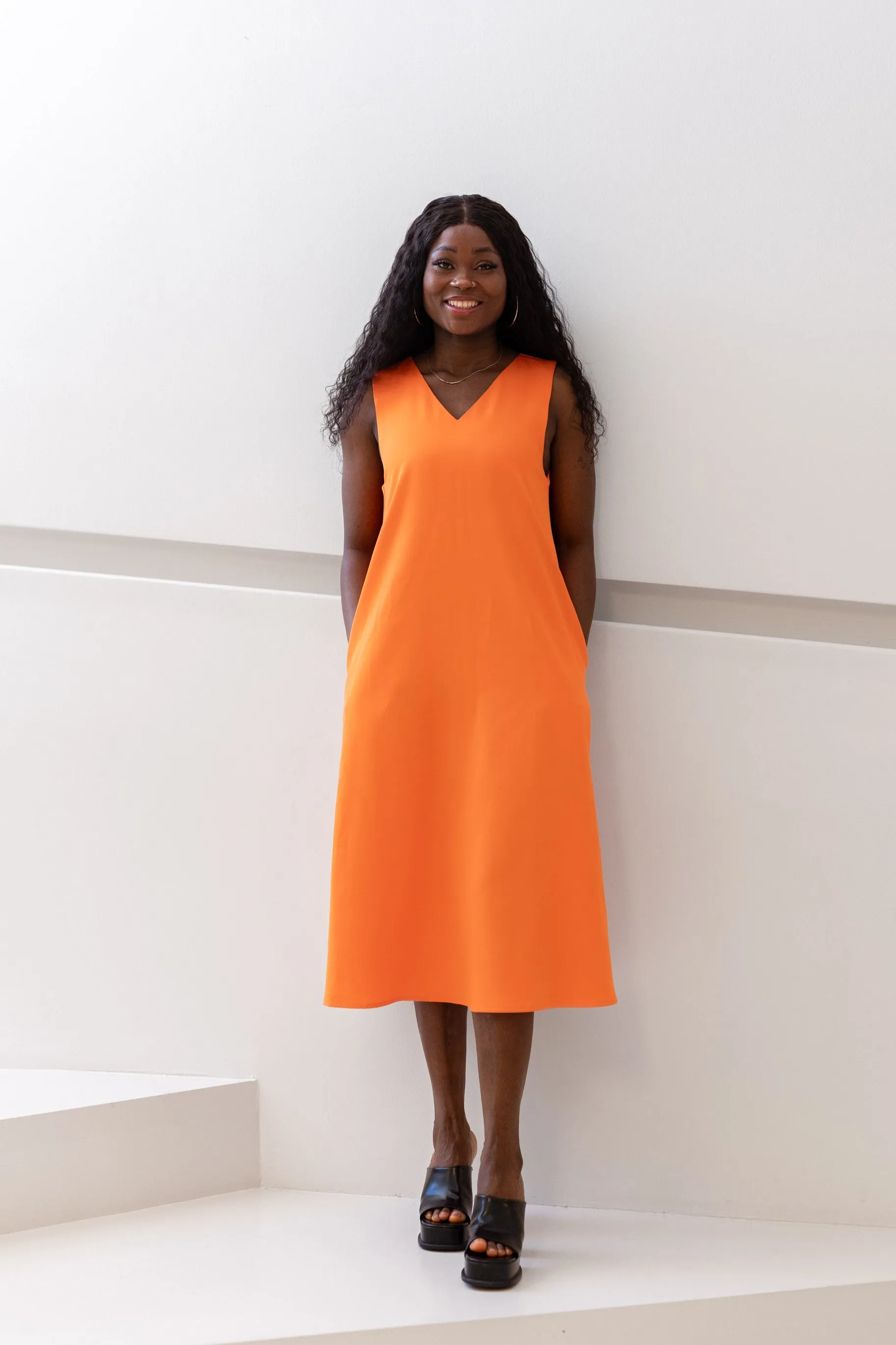 Viena Dress Sea Buckthorn sold by Ivalo.com