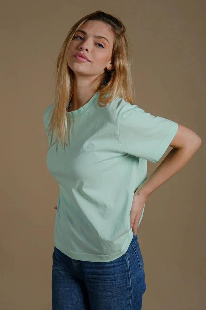 Women’s Essential Pigment T-Shirt Dusty Aqua sold by Ivalo.com product image thumbnail 3